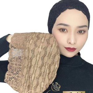 Go Party Beach Adults Ethnic Style Muslim Solid Color <b>Elastic</b> Headscarf Turban Hijab Head Wrap for Women - Product Image 1