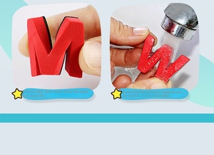 Juguetes Educativos para Niños, <span class=keywords><strong>Serie</strong></span> <span class=keywords><strong>de</strong></span> Letras Magnéticas <span class=keywords><strong>de</strong></span> Material EVA, Mayúsculas/Minúsculas en Inglés, Ortografía <span class=keywords><strong>de</strong></span> Palabras, Aprendizaje Temprano - Product Image 6