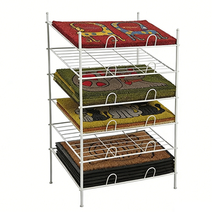 Customized Metal Wire <strong>Door</strong> Mat Display <strong>Stand</strong> Factory Business Nature - Product Image 1
