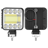 DXZ H-F-128 4 pouces 128 LED Projecteur de travail à faisceau spot 9-80V Blanc pour camion, bus, chariot élévateur, tout-terrain