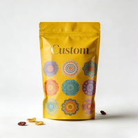 Sachet alimentaire autoportant avec doublure en aluminium, protection aromatique, barrière lumineuse et impression personnalisée pour café, thé, herbes et épices