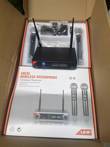 10 piezas, un juego de VOCAL receptor inalámbrico, hardware de montaje en rack LCD retroiluminado incluido, micrófono inalámbrico D6 - Product Image 2
