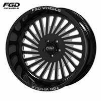Jantes forgées en alliage 24x12 24x14 26x14 26x16 8x180 8x170 8x6.5 pour Ford F250 Chevy Silverado 2500 avec capuchons flottants