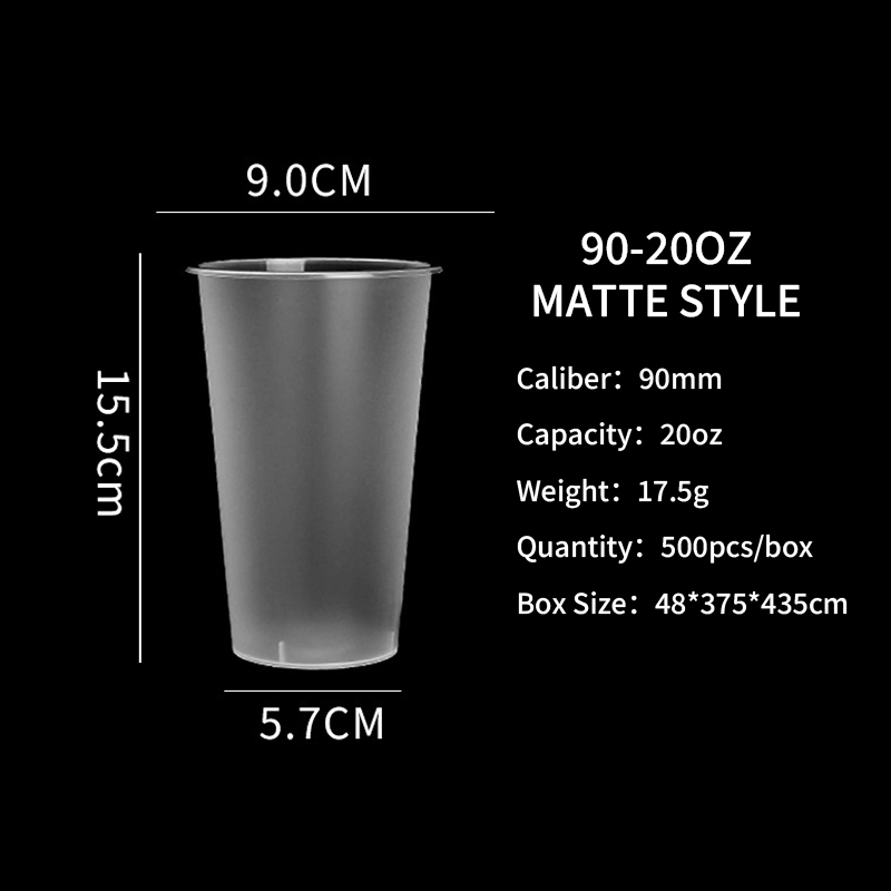 20OZ Frosted Plastic Cup