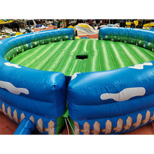 5m Mechanical Rodeo Interactive Electric Inflatable Bull Riding <b>Mat</b> PVC Material 300-500kg Capacity for 5-10 Passengers Portable - Product Image 4