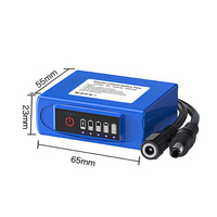Paket Baterai Li-ion Polymer 12V 3000mAh - Layar Tampilan + Kabel DC untuk Perangkat 12V & Daya Cadangan 1260110 9060100