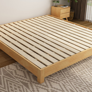 เตียงนอนสไตล์ญี่ปุ่นแบบมินิมอลทันสมัย โครงไม้สน ดีไซน์ประหยัดพื้นที่ - Product Image 4