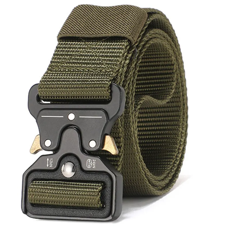 Jsjm Groothandel Legering Gesp Riem Outdoor Functionele Training Nylon Riem 3.8Cm Tactische Riem