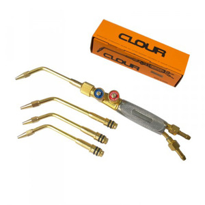 Torche de soudage GLOOR H01 2, plaquée cuivre, interrupteur simple, oxygène, acétylène, propane, pour la découpe et le soudage - Product Image 1