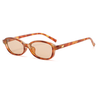 Nouvelles Lunettes de Soleil Rétro NWO T1790 à Monture Ovale Fine et Complète, Protection UV400 Haut de Gamme, Vente en Gros Directe Usine