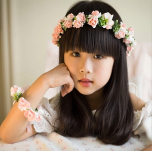 Accesorios florales <span class=keywords><strong>para</strong></span> el <span class=keywords><strong>cabello</strong></span> <span class=keywords><strong>para</strong></span> niña, diademas bohemias con <span class=keywords><strong>flores</strong></span>, guirnalda <span class=keywords><strong>para</strong></span> el pelo <span class=keywords><strong>para</strong></span> fiesta <span class=keywords><strong>de</strong></span> boda - Product Image 2