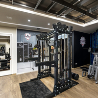 Prix usine Acier Smith Machine Commercial Power Cage Squat Rack Multi Fonction Câble Crossover Trainer Portique Rack