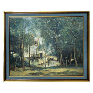 Sinh sản jean-baptiste-camille corot của Mill nicolas-lz-aras Art Deco cảnh quan kỹ thuật số thân thiện với môi vải hỗ trợ cơ sở - Product Image 5