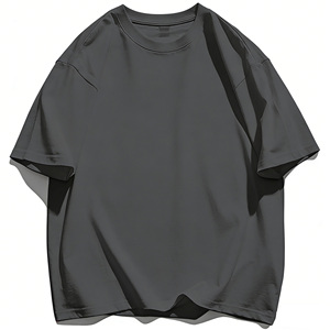 Camiseta de Hombre Oversize de Manga Corta 100% Algodón con Serigrafía, Logotipo Personalizado, Estilo Urbano, Ajuste Holgado y Tejido Pesado - Product Image 1