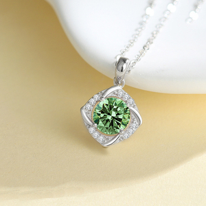 Unisex 925 Silver Destiny Halskette mit 1CT VVS1 Moissan ite Anhänger Zertifikat für Männer und Frauen enthalten - Product Image 3