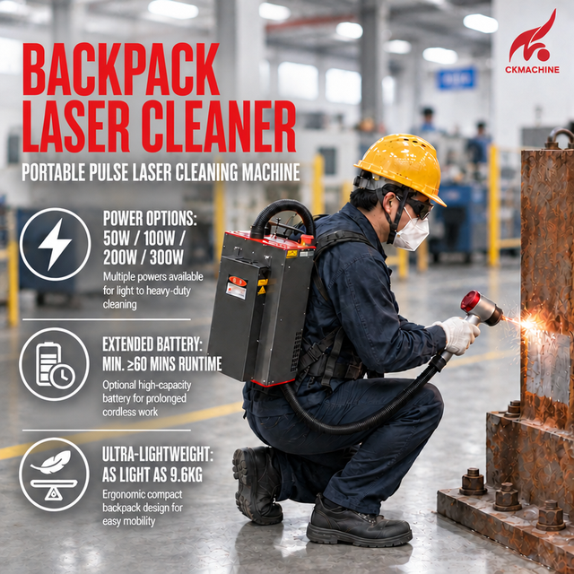 Lightweight & Compact Laser Pulse Cleaning Machine 200w Non-Contact Cleaning Only Power Consumption Pulse Laser Cleaning Machine