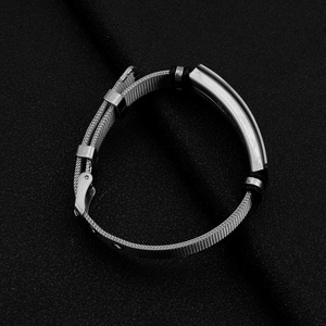 Hot Selling Simple Popular Unique Design Geometric <b>Chain</b> Bracelet Vintage Style <b>Titanium</b> Steel Men's Bracelets Trendy Jewelry - Product Image 5