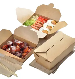 Boîte d'emballage alimentaire de conception professionnelle boîte à déjeuner jetable écologique à emporter