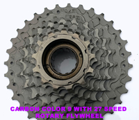Vente directe du fabricant, roue libre de vélo de montagne, haute qualité, 6/7 vitesses, finition chromée en acier, roues à chaîne 28T et 34T
