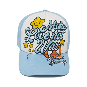 Cap Tùy Chỉnh Trucker In Logo Thêu Snapback 5 6 Bảng Điều Chỉnh Cấu Trúc 100% Bông Cha Hat Cong Brim Tùy Chỉnh Bóng Chày Mũ - Product Image 2