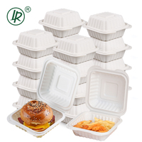 Boîte à lunch jetable en plastique écologique Mfpp EP51, à charnière, pour plats chauds à emporter