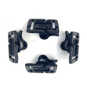 Fivela de gancho de plástico para mochilas, fivela de plástico preta giratória para bolsas e mochilas - Product Image 3
