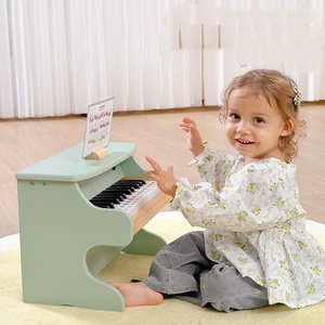 Wholesale Wooden Digital Piano <b>Keyboard</b> for Kids Children Piano <b>Keyboard</b> 25 Keys with Stools Durable Piano for Kids Gift - Product Image 4