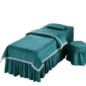 Ensemble de housses de lit de beauté, lot de quatre, couleur unie, essentiel pour salon professionnel, kit de housses de lit pour massage, thérapie et lavage des cheveux - Product Image 5