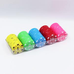 Jetons de jeu de poker Mahjong en plastique de 39 mm avec logo personnalisé, impression UV, vente directe d'usine, jetons de Texas Hold'em - Product Image 1