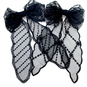 Gentle Maiden Lace Bow Hairpin Top Clip Princess Hairgrips Hair Edge Clip Sweet Temperament Hair Clip accesorios para mujer - Product Image 3