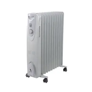 HY-D1 220V Electric Fan Heater Oil Filled Heater Fins/9fins/11fins/13fins With Turbo Fan Available