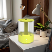 Vente en gros d'humidificateur d'air ultrasonique à brume fraîche multi-couleur choix de bureau intelligent portable 3L grande capacité d'eau