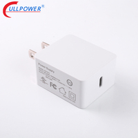 Adaptateur 20W PD USB-C TYPE C ONE USB PORT Chargeur pour téléphone portable et ordinateur portable 5V 9V 12V EU US Plugs