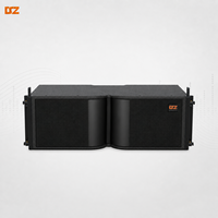 Sistema de Altavoces Line Array DSZ DS-802A+DS-18AD, Caja Acústica Pasiva de Madera, Dos Altavoces de 8 y 18 Pulgadas, para Uso en Interiores y Exteriores, Teatros