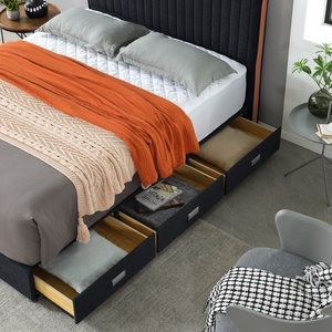 <span class=keywords><strong>Cabecero</strong></span> de cama de madera maciza para el hogar, de hotel de lujo, Europa, tamaño King - Product Image 2