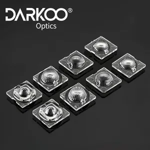 Fabricantes de lentes ópticas 50 grados de diámetro Proveedor dorado Lente de módulos ópticos Led individuales