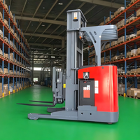 Chariot élévateur électrique 3M 1,5t 2t 3300lbs, transpalette autoportant à portique, transpalette autochargeur à batterie pour la manutention de matériaux en entrepôt CE