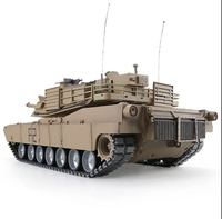 Henglong SJY-3918-1 RC 1/16 Tanque M1A2 Abrams de Metal - Eléctrico, Control Remoto de 150m, Nivel Experto, Uso Interior/Exterior, AA
