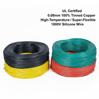 UL3644 20AWG Silikon-Gummi-Elektrokabel 20 Gauge Verbindungskabel 0,5mm Hitzebeständig für Steuergeräte, Sensoren und Geräte-Stromversorgung