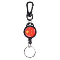Porte-clés télescopique portable en plastique pour le sport et l'extérieur, personnalisable, étanche, pour le camping toutes saisons, multi-usages