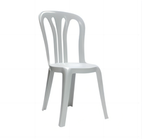 Meubles de salon pour adultes Chaise en plastique à dossier Vente en gros