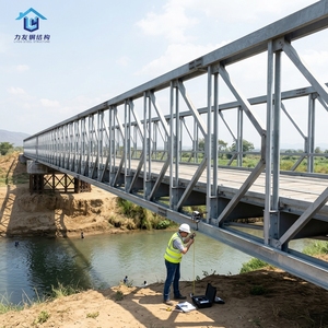 <span class=keywords><strong>Puente</strong></span> de Estructura de Acero, <span class=keywords><strong>Puente</strong></span> <span class=keywords><strong>Bailey</strong></span> de Doble Viga, Galvanizado en Caliente, Prefabricado, Modular, para Construcción de Carreteras - Product Image 1