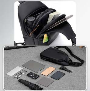 Riñoneras Casuales de Moda al por Mayor para Hombre, Bolsa de Cintura Impermeable con Múltiples Bolsillos para Exteriores, Bolsa de Pecho de Gran Capacidad para Viajes - Product Image 2