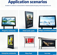 Totem d'affichage numérique extérieur personnalisé de 55 pouces, étanche IP65, écran publicitaire interactif LCD, vente en gros