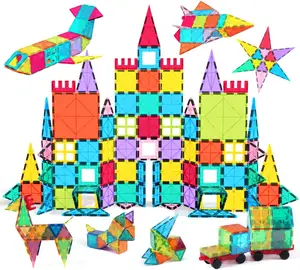 ילדים מגנטי אריחי אבני בניין סט 3D מגנט בניין אריחי בנייה Playboard צעצועים חינוכיים מתנה עבור פעוט
