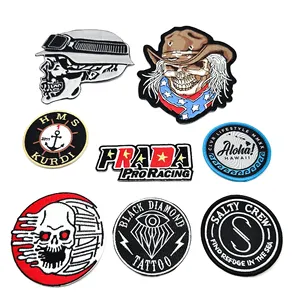 no minimum order designer custom logo sew on embroidery full embroidered patches for garment