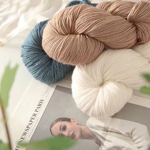 290 양모 타래사 스웨터 코트와 담요 염색 패턴을위한 중간 두꺼운 DIY 뜨개질 및 크로 셰 뜨개질 바늘 - Product Image 2