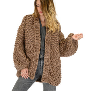 6 couleurs froid hiver lanterne manches Cardigan <span class=keywords><strong>femme</strong></span> <span class=keywords><strong>pull</strong></span> chaud manteau 2024 <span class=keywords><strong>fait</strong></span> à la <span class=keywords><strong>main</strong></span> épais tricoté <span class=keywords><strong>pull</strong></span> femmes - Product Image 6