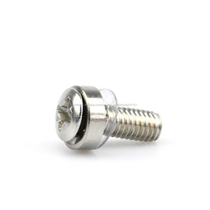 Assemblé <span class=keywords><strong>Phillips</strong></span> À Tête Cylindrique avec Rondelle PVC SS304 <span class=keywords><strong>Vis</strong></span> Combinée - Product Image 2