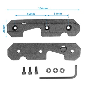 Adaptateur de montage de télescope en acier noir mat 104 mm <span class=keywords><strong>x</strong></span> 25 mm pour les sports de plein air - Product Image 2
